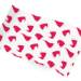 Hats off to Christmas Printed Tissue Paper — Colorful red Santa and elf hats scattered on white background