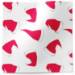 Hats off to Christmas Printed Tissue Paper — Colorful red Santa and elf hats scattered on white background