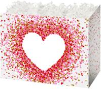 Heart Shaped Confetti Gift Basket Boxes
