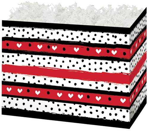Hearts & Dots Gift Basket Boxes