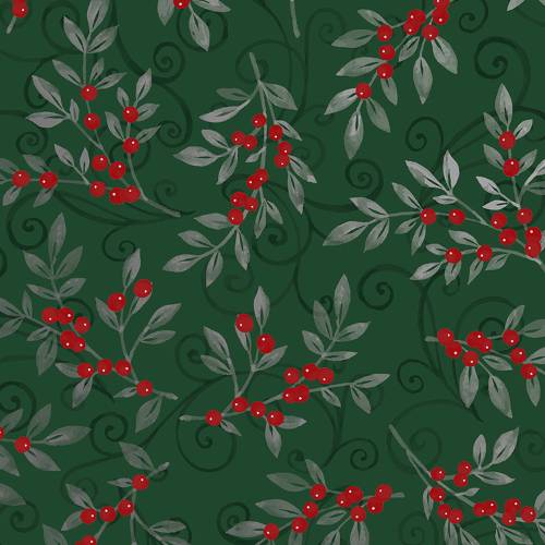 Holiday Floral Green Gift Wrap Paper — holiday holiday floral green printed gift wrapping paper