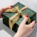Holiday Floral Green Gift Wrap Paper - XB641
