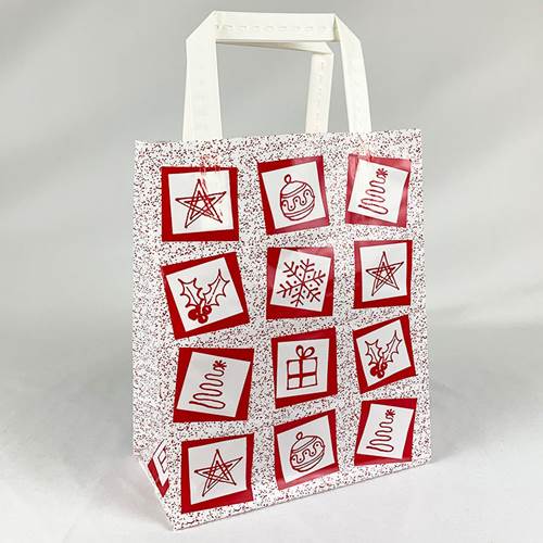 Holiday Icons Frosted Shopping Bag (Cub)