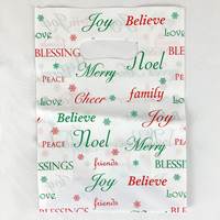 Holiday Script Frosted Die Cut Bag (Cub)