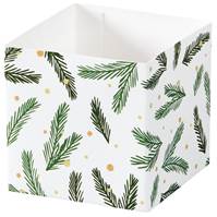 Holly Jolly Christmas Square Party Favor Box Square Party Favor Box