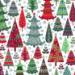 Holographic Trees Gift Wrap Paper — festive Holographic Trees holiday wrapping paper design
