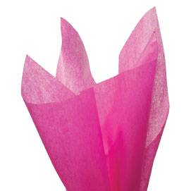Hot Pink Economy Tissue Paper — Vivid hot pink/magenta tissue paper, lightweight economy tissue