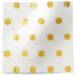 Hot Spots Tissue Paper - Gold — Scattered metallic gold polka dots on white background