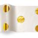 Hot Spots Tissue Paper - Gold — Scattered metallic gold polka dots on white background