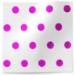 Hot Spots Tissue Paper - Hot Pink — Scattered hot pink polka dots on white background