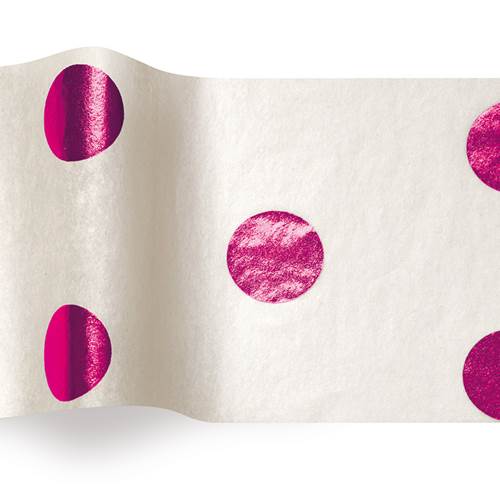 Hot Spots Tissue Paper - Hot Pink