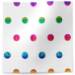 Hot Spots Tissue Paper - Rainbow — Scattered multicolored polka dots in rainbow colors on white background