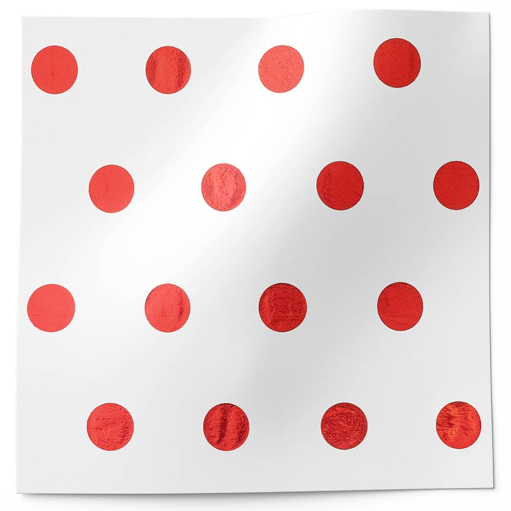 Red And White Polka Dot Tissue Paper - 20x30 Inch XL Sheets, Pack Of 24, High Quality