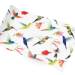 Hummingbirds printed tissue paper with colorful watercolor hummingbirds and floral accents on a white background