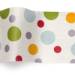 Island dots printed tissue paper with multicolor dots on a white background
