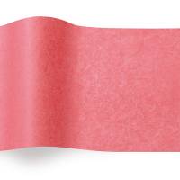Island Pink Tissue Paper — Warm coral-pink, tropical tone tissue paper sheet, smooth finish