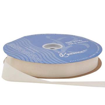 Ivory Splendorette curling ribbon on a spool — iridescent polypropylene, 3/4" width, 250 yards