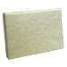 Ivory Ribbed gift card box shown closed — warm ivory with a fine ribbed moire texture and soft satin sheen, slim pop-up box