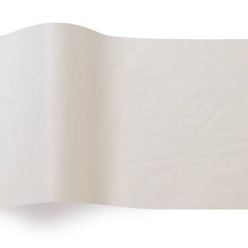 Ivory Tissue Paper — Soft warm off-white/cream tissue paper sheet, smooth finish