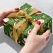 Jolly Santa Green Gift Wrap Paper - XB851