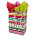 Jolly Stripe Paper Shopping Bags (Cub - Full Case) - JOLLY-C