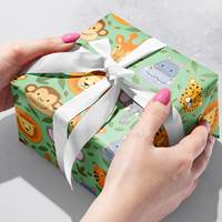 Jungle Animals Gift Wrap Paper Wholesale gift wrap paper, Jillson & Roberts gift wrap, All occasion gift wrap, Everyday gift wrap, Floral gift wrap