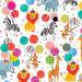 Jungle Birthday Party Gift Wrap Paper — colorful jungle birthday party birthday party wrapping paper