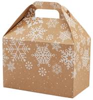 Kraft Snowflakes Large Gable Box