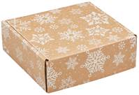 Kraft Snowflakes Mailing Box Decorative Mailing Box