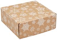 Kraft Snowflakes Mailing Box Decorative Mailing Box