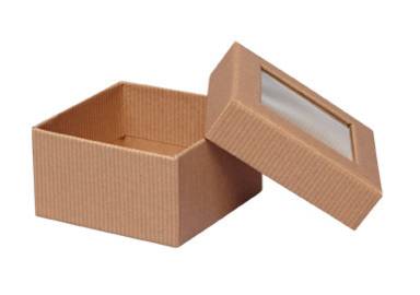 Kraft Stripes Rigid Gourmet Window Box