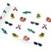 Lake life printed tissue paper with fish, sunglasses, paddles, and flip flops