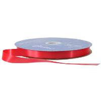 Hot Red Splendorette curling ribbon on a spool — iridescent polypropylene, 3/4" width, 250 yards