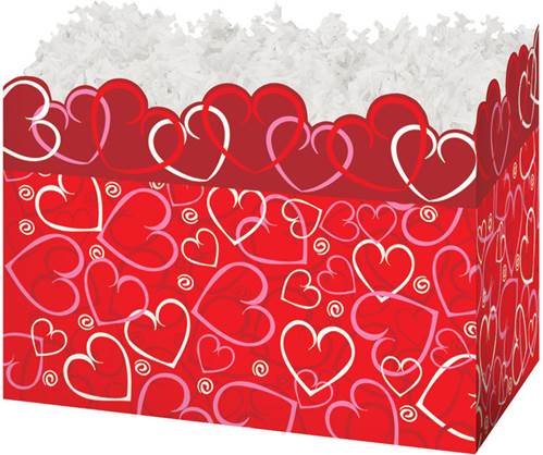 Layered Hearts Gift Basket Boxes