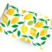 Lemon lime printed tissue paper with yellow lemons and green leaves