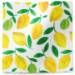 Lemon lime printed tissue paper with yellow lemons and green leaves