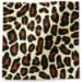Leopard printed tissue paper with black and brown animal print pattern