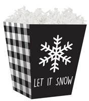Let it Snow Plaid Sweet Treat Box