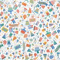 Lets Party Gift Wrap Paper — Lets Party celebration gift wrap design