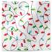Light Parade Printed Tissue Paper — Colorful illustrated holiday string light bulbs in red, blue, green, yellow on white