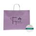 Lilac Haze on White Shopping Bag