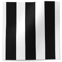 Jet lines printed tissue paper with black vertical stripes on white background