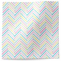 Lotsa Dots Printed Tissue Paper — Multicolor pastel chevron/zigzag pattern in soft rainbow tones