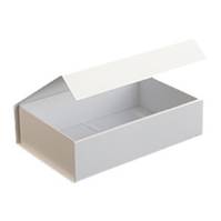 Magnetic Apparel Boxes (Matte White) wholesale apparel boxes, magnetic apparel boxes wholesale, matte white magnetic box, bulk apparel boxes, apparel boxes for retail stores