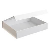 Magnetic Apparel Boxes (Matte White) wholesale apparel boxes, magnetic apparel boxes wholesale, matte white magnetic box, bulk apparel boxes, apparel boxes for retail stores