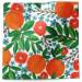 Mandarin grove printed tissue paper with citrus and floral pattern