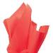 Mandarin Red Tissue Paper — Warm orange-red, mandarin tone tissue paper sheet, smooth finish