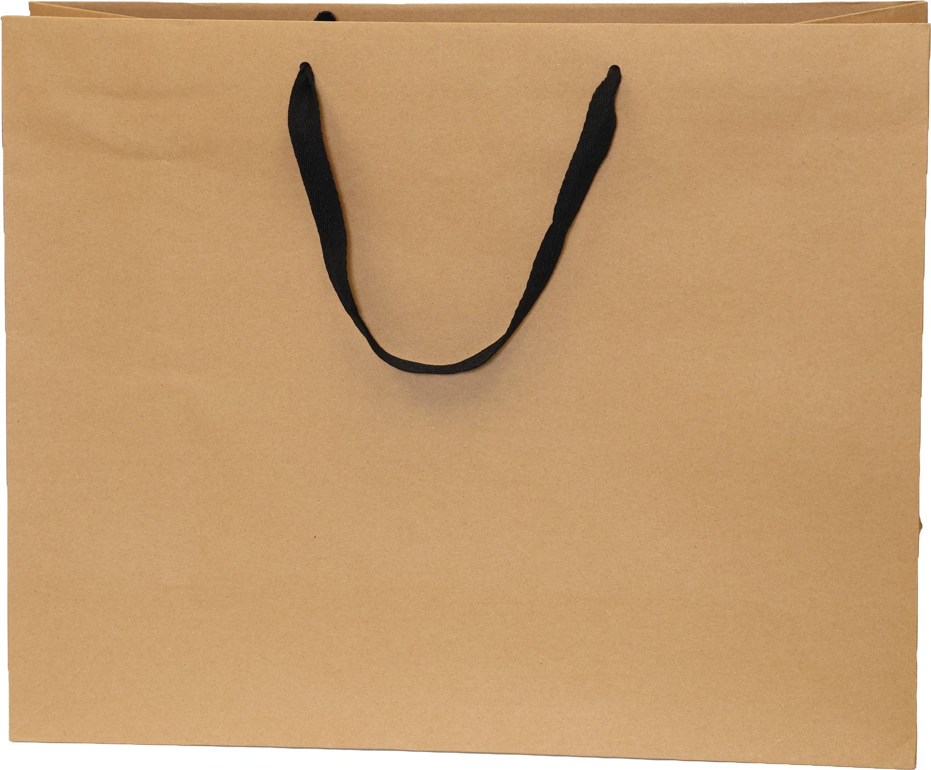 Kraft Bag/Black Handles