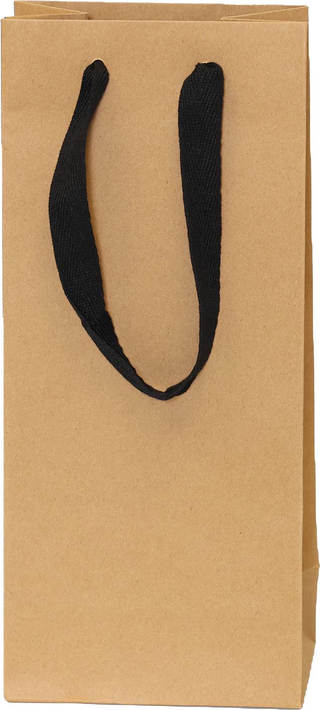 Kraft Bag/Black Handles