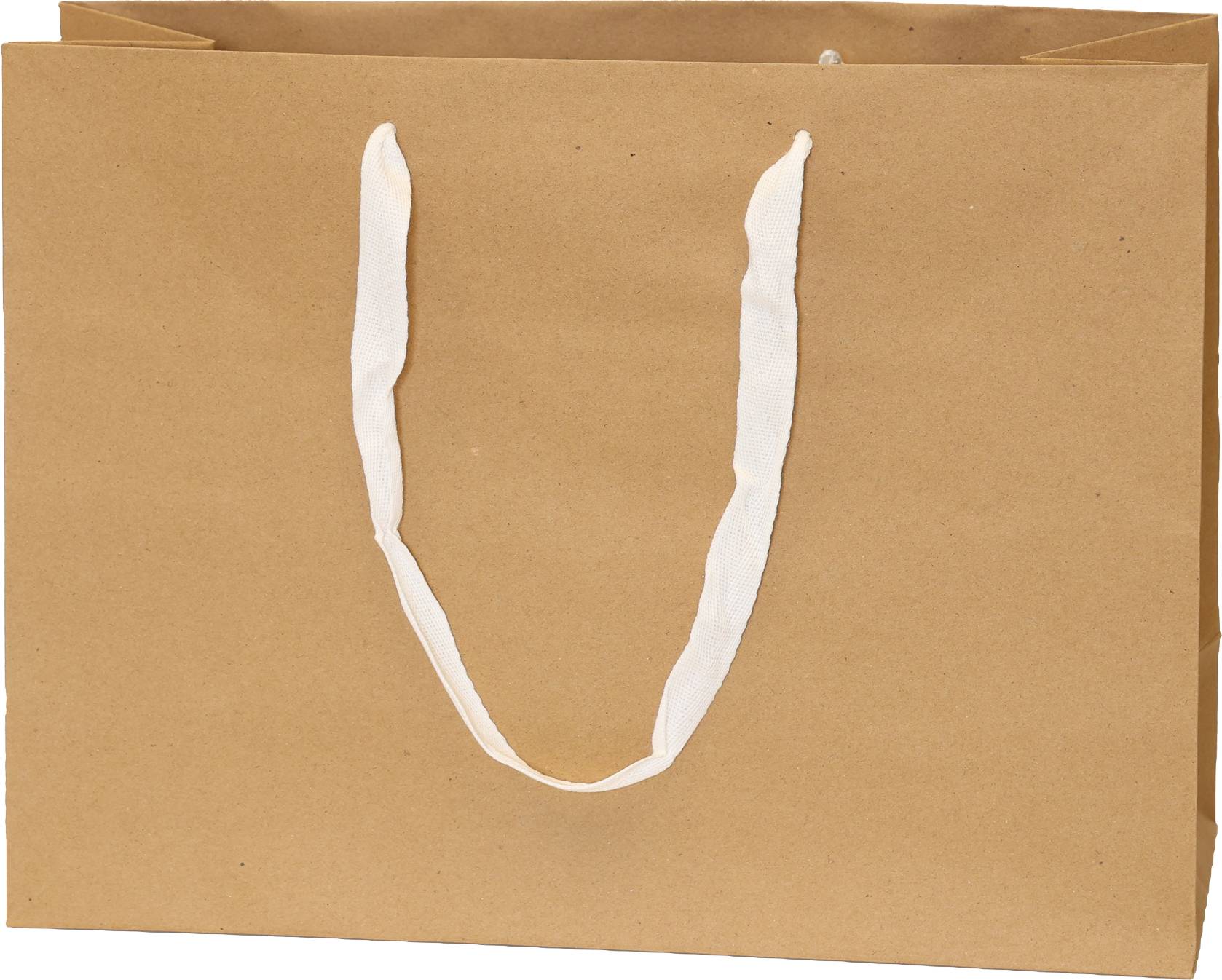 Kraft Bag/White Handles